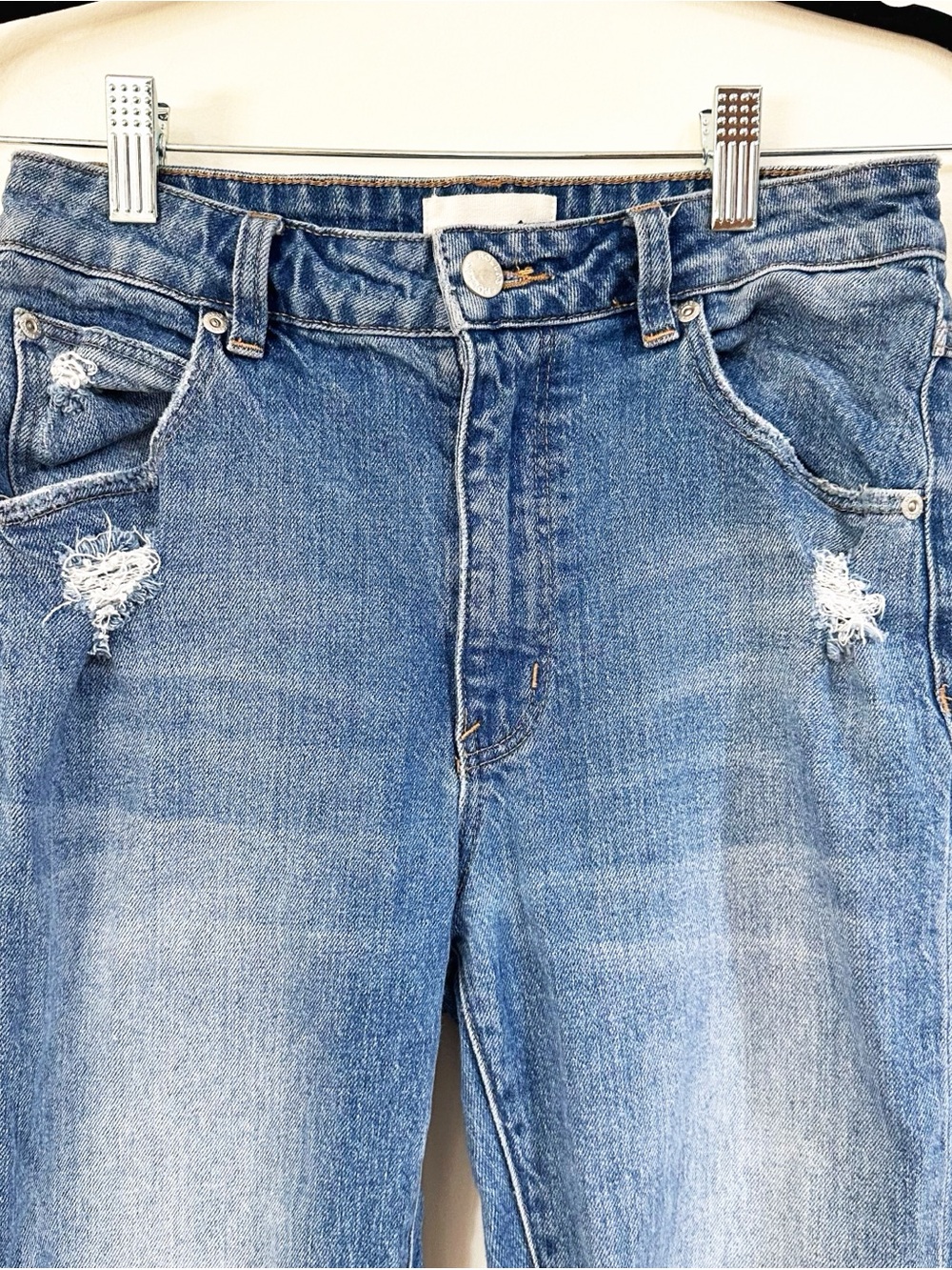 Rolla’s Miller Mid High Rise Slim Ripped Knee Jeans Size 26 - Picture 3 of 10